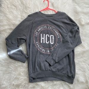 Hollister Oversized Gray Crewneck